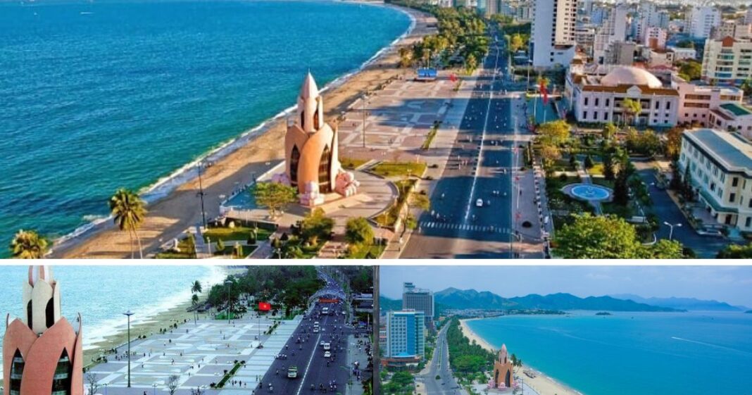 Khung cảnh biển hùng vĩ từ đường Trần Phú Nha Trang